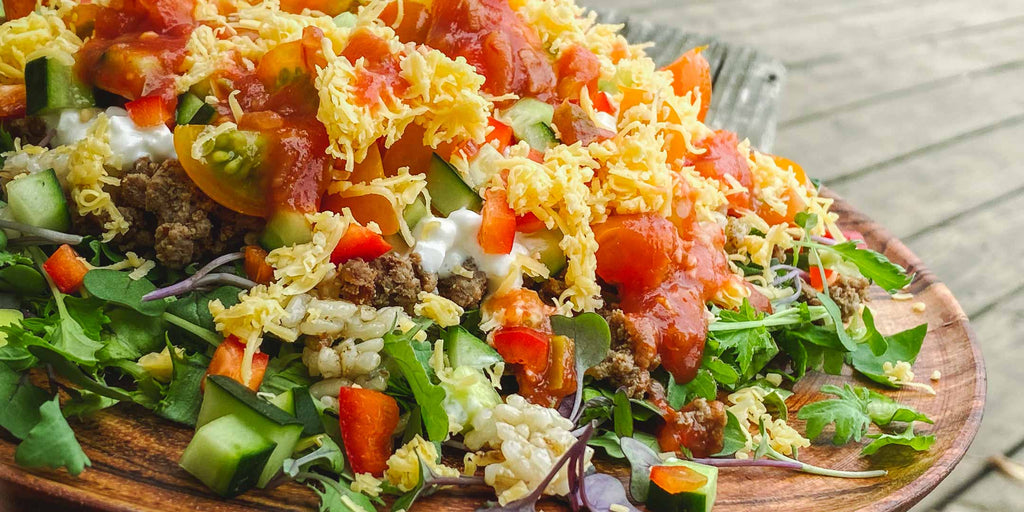 Beans & Rice Salad : Mexican style